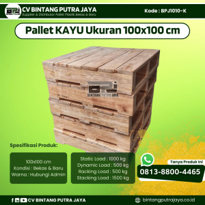 Pallet Kayu Bekas & Baru 100x100 [BPJ1010-K]