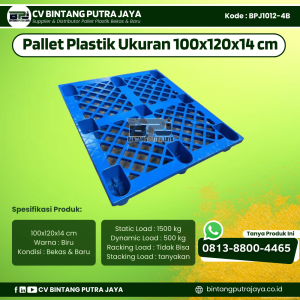 Pallet Plastik Bekas & Baru 100x120x14 [BPJ1012-4B]