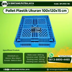 Pallet Plastik Bekas & Baru 100x120x15 [BPJ1012-5B]