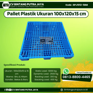 Pallet Plastik Bekas & Baru 100x120x15 [BPJ1012-5BM]