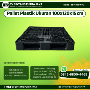 Pallet Plastik Bekas & Baru 100x120x15 [BPJ1012-5H2]