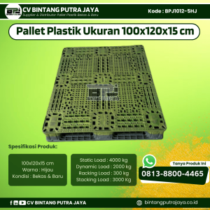Pallet Plastik Bekas & Baru 100x120x15 [BPJ1012-5HJ]