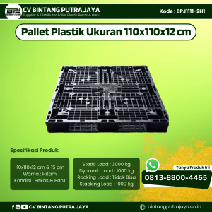 Pallet Plastik Bekas & Baru 110x110x12 [BPJ1111-2H1]