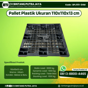 Pallet Plastik Bekas & Baru 110x110x13 [BPJ1111-3HM]