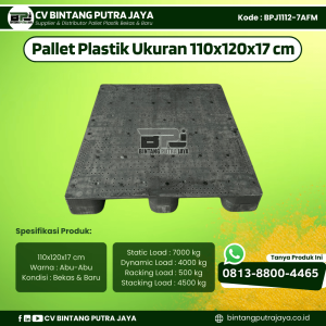 Pallet Plastik Bekas & Baru 110x120x17 [BPJ1112-7AFM]
