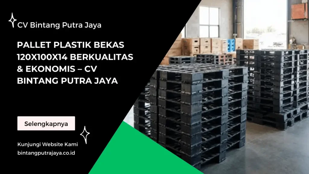 Masalah di gudang sering muncul tanpa disadari: pallet patah saat angkut, serangan rayap pada pallet kayu, atau kerusakan akibat kelembapan. Semua ini bikin operasional terhambat dan biaya naik. Nah, solusi praktisnya adalah menggunakan pallet plastik bekas 120x100x14 yang tahan lama, ekonomis, dan cocok untuk berbagai sistem pergudangan. Keunggulan Pallet Plastik Bekas 120x100x14 Pallet plastik bekas tetap punya banyak nilai. Dibanding kayu, pallet plastik anti rayap, tidak mudah lapuk, dan bisa menahan beban hingga 1 ton. Data dari industri logistik menunjukkan, penggunaan pallet plastik bisa mengurangi kerugian akibat kerusakan barang hingga 30% per tahun. Jadi investasi awal yang sedikit lebih tinggi sebenarnya menghasilkan ROI yang nyata dalam jangka panjang. Material & Kekuatan Pallet plastik biasanya terbuat dari HDPE (High-Density Polyethylene) atau PP (Polypropylene). Kedua material ini punya karakteristik: HDPE: Kuat, fleksibel, tahan benturan, cocok untuk distribusi berat. PP: Lebih kaku, stabil untuk penyimpanan jangka panjang di rak tinggi. Dengan dimensi 120x100x14, pallet ini pas untuk forklift standar dan memaksimalkan kapasitas penyimpanan. Efisiensi Operasional & Biaya Menggunakan pallet plastik bekas memungkinkan: Penanganan lebih cepat karena ringan dan seragam ukurannya. Pengurangan downtime akibat pallet patah atau terkontaminasi. Biaya pemeliharaan rendah, karena pallet mudah dibersihkan dan tahan cuaca. Perhitungan sederhana: jika 100 pallet kayu rusak per tahun dengan kerugian Rp 50.000 per pallet, penggantian dengan pallet plastik bekas bisa hemat hingga Rp 5 juta per tahun, belum termasuk biaya tenaga kerja dan penanganan tambahan. Solusi Pengadaan Pallet Plastik B2B CV BINTANG PUTRA JAYA menyediakan pallet plastik bekas 120x100x14 berkualitas dengan harga ekonomis. Cocok untuk bisnis skala kecil hingga industri besar yang ingin optimalkan logistik tanpa kompromi kualitas. Hubungi kami untuk konsultasi dan penawaran khusus: WhatsApp: 081388004465 Email: sales@bintangputrajaya.co.id Pertanyaan Sering Diajukan (FAQ) Apa kelebihan pallet plastik bekas dibanding pallet kayu? Jawaban: Pallet plastik lebih tahan lama, anti rayap, dan mudah dibersihkan. Ini mengurangi risiko kerusakan barang dan downtime operasional. Berapa kapasitas beban pallet plastik 120x100x14? Jawaban: Umumnya hingga 1 ton untuk distribusi standar, tergantung material (HDPE atau PP) dan kondisi pallet. Apakah pallet plastik bekas aman untuk makanan? Jawaban: Ya, selama pallet dibersihkan dan tidak terkontaminasi, plastik HDPE/PP aman untuk penyimpanan makanan kering atau kemasan. Bagaimana cara merawat pallet plastik bekas agar awet? Jawaban: Bersihkan secara rutin, hindari paparan langsung panas ekstrem, dan simpan di tempat kering saat tidak digunakan. Bisakah pallet plastik digunakan untuk rak tinggi? Pallet Plastik Bekas 120x100x14 Berkualitas & Ekonomis – CV Bintang Putra Jaya